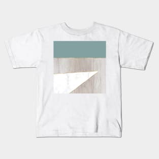 Oak teal marble Kids T-Shirt